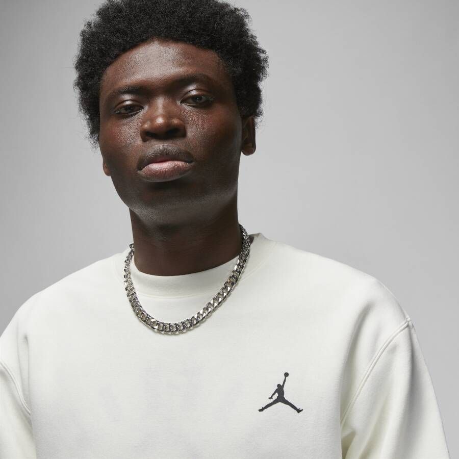 Jordan Flight MVP sweatshirt van fleece met ronde hals en graphic voor heren Wit
