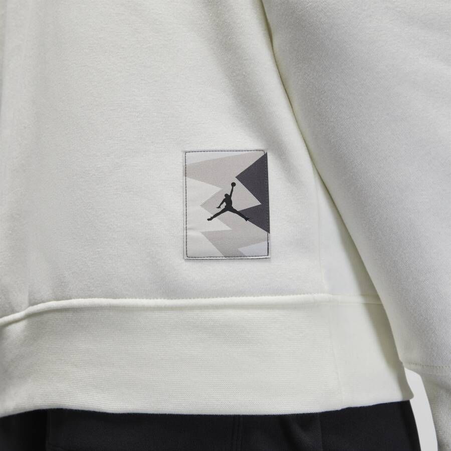 Jordan Flight MVP sweatshirt van fleece met ronde hals en graphic voor heren Wit