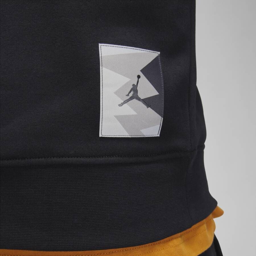 Jordan Flight MVP sweatshirt van fleece met ronde hals en graphic voor heren Zwart