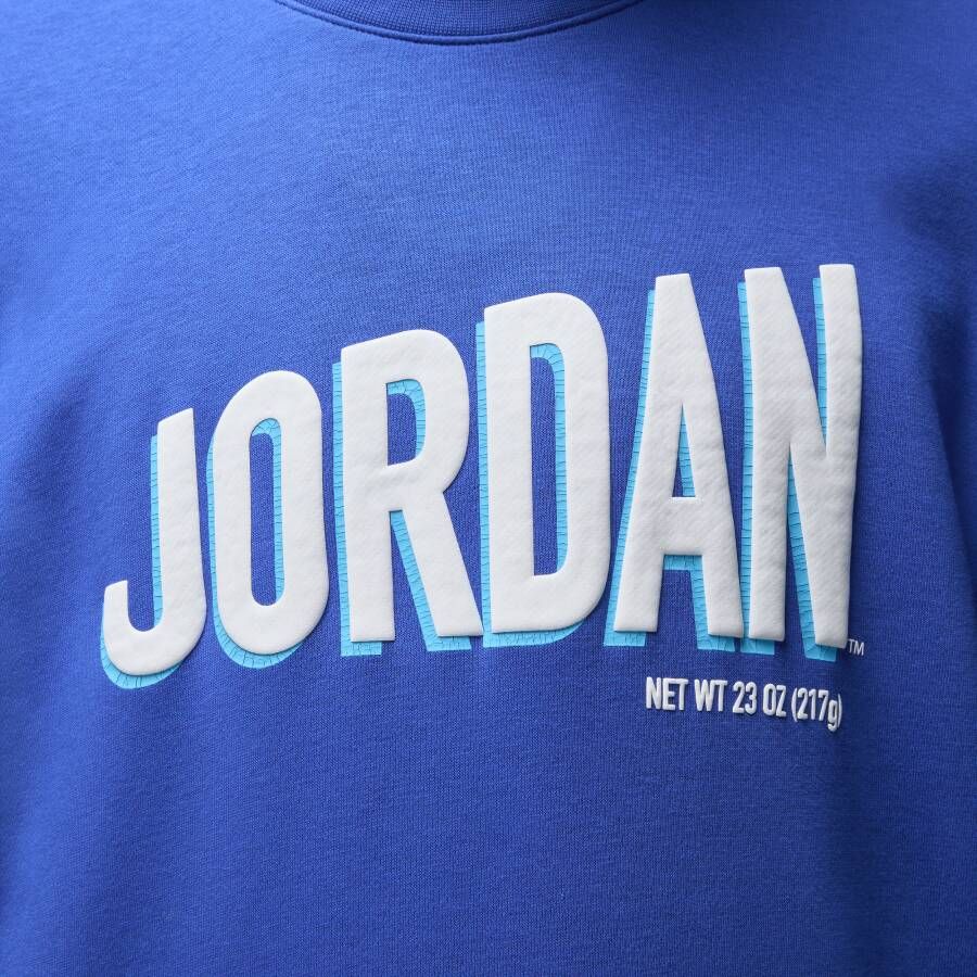 Jordan Flight MVP Sweatshirt van fleece met ronde hals voor heren Blauw