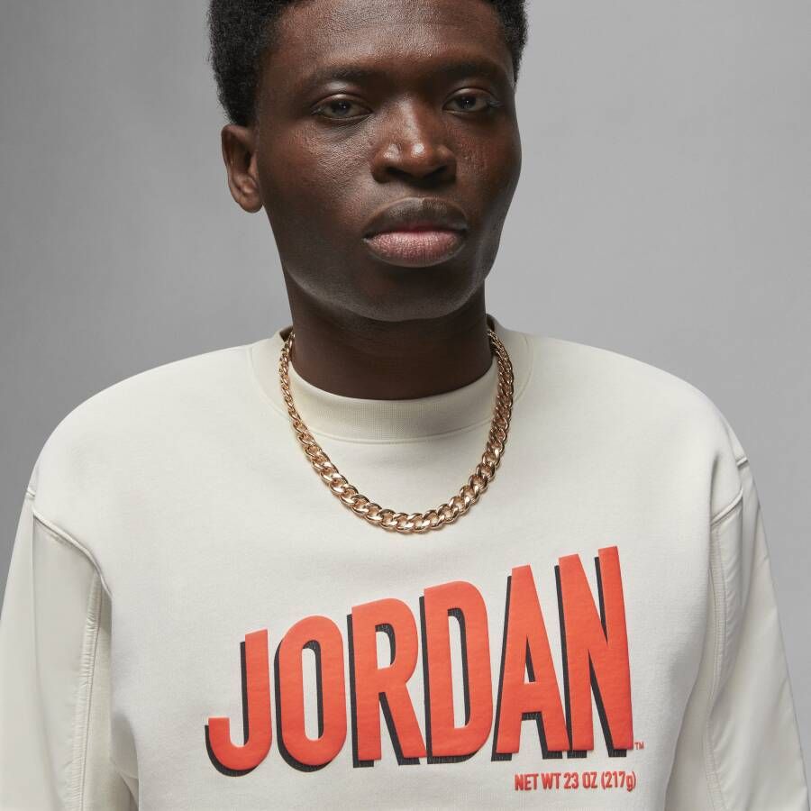 Jordan Flight MVP Sweatshirt van fleece met ronde hals voor heren Grijs