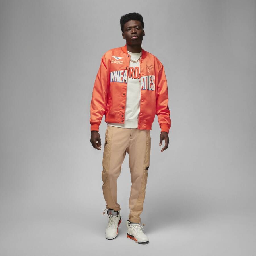 Jordan Flight MVP Sweatshirt van fleece met ronde hals voor heren Grijs