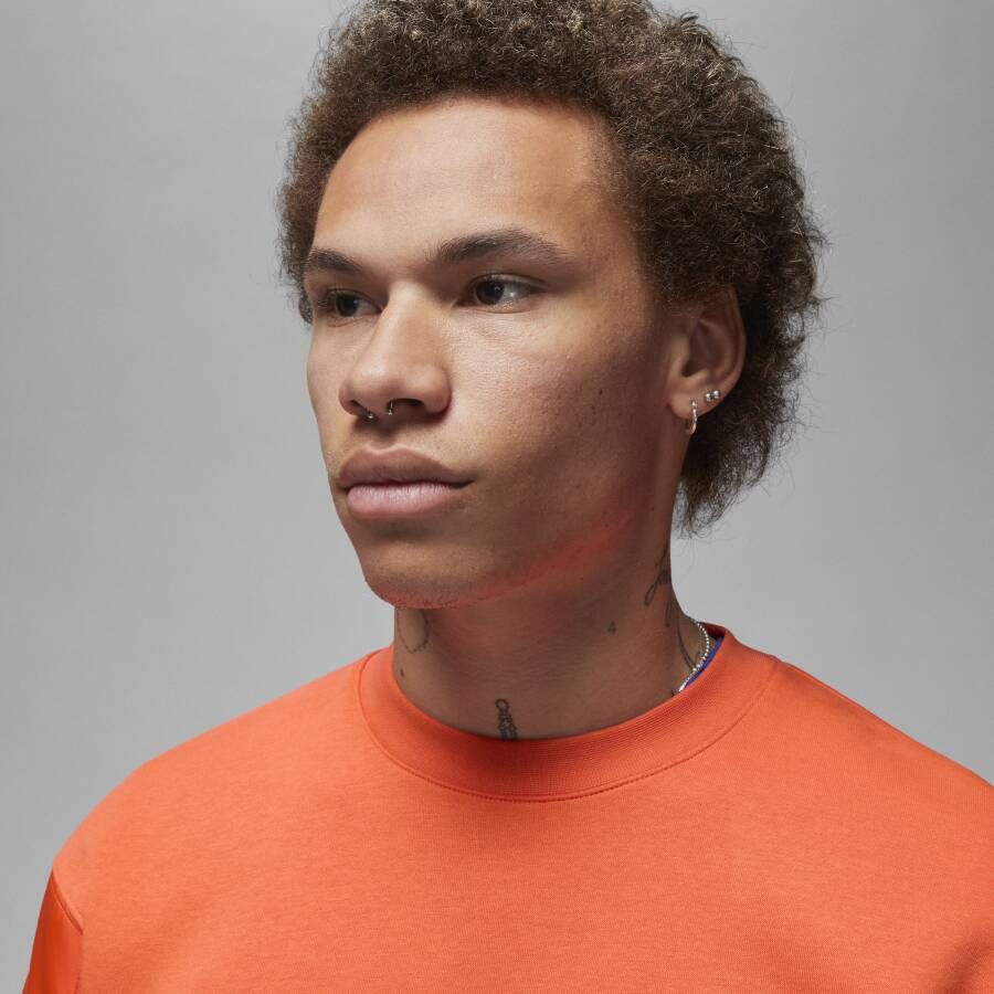 Jordan Flight MVP Sweatshirt van fleece met ronde hals voor heren Oranje