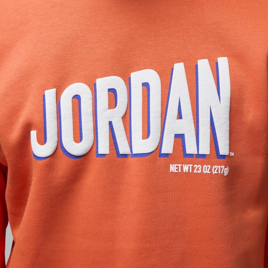 Jordan Flight MVP Sweatshirt van fleece met ronde hals voor heren Oranje