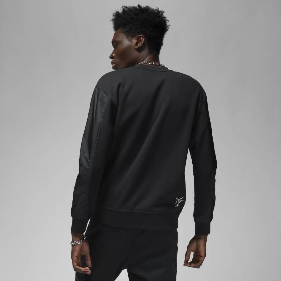 Jordan Flight MVP Sweatshirt van fleece met ronde hals voor heren Zwart