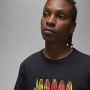 Jordan Wordmark Tee Heren T-shirt Zwart Black Heren - Thumbnail 2