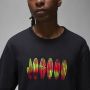 Jordan Wordmark Tee Heren T-shirt Zwart Black Heren - Thumbnail 3