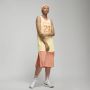 Jordan Mesh Crew Neck Mouwloze Jurk Yellow Dames - Thumbnail 5