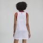 Jordan Mouwloze Mesh Heritage Jurk Kern White Dames - Thumbnail 2