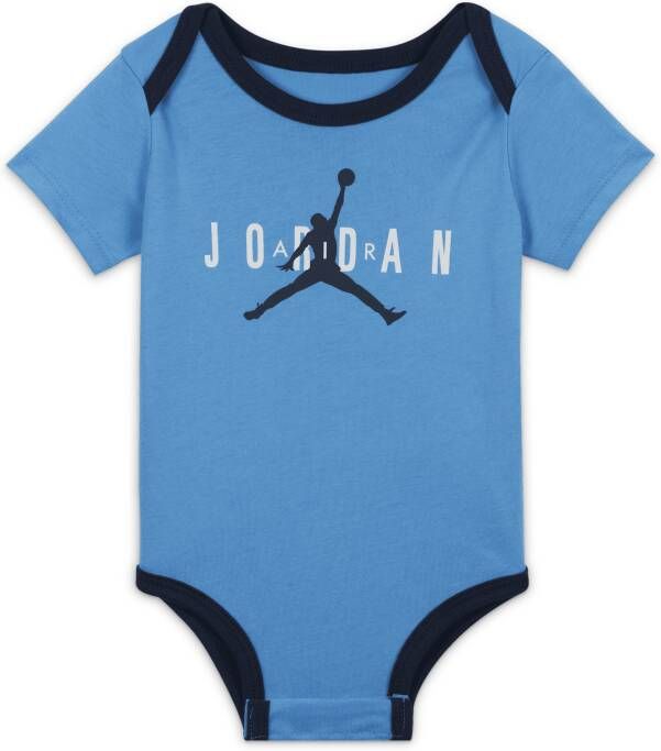 Jordan Jumpman Bucket Hat and Bodysuit Set Rompertjesset voor baby's (0-6 maanden) Blauw