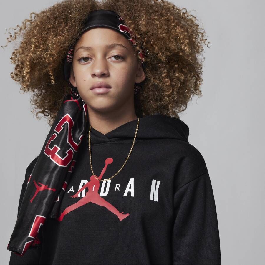 Jordan Jumpman duurzame hoodie voor kids Zwart
