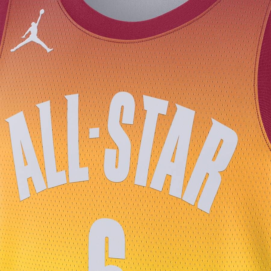 Jordan LeBron James 2023 All-Star Edition Swingman NBA-jersey met Dri-FIT Rood