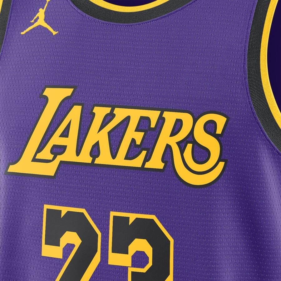 Jordan Los Angeles Lakers Statement Edition Swingman Dri-FIT NBA jersey voor heren Paars