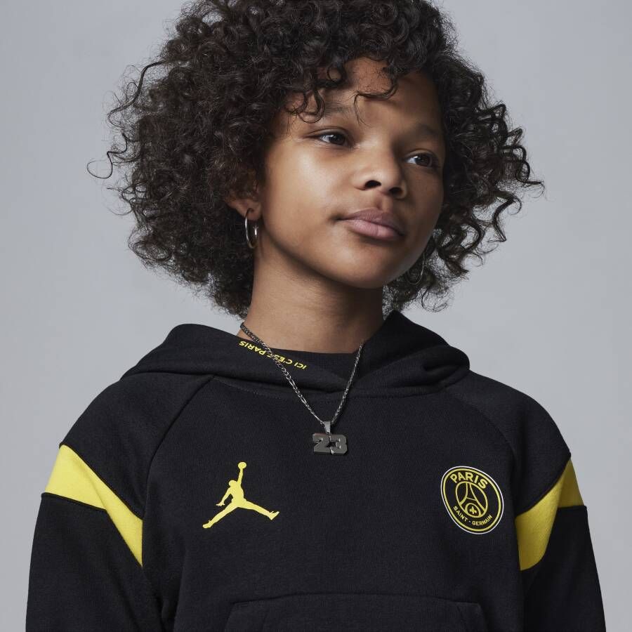 Jordan Paris Saint-Germain Fleece Hoodie voor kids Zwart