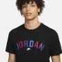 Jordan Sport DNA Wordmark Tee Zwart Wit Black Heren - Thumbnail 3