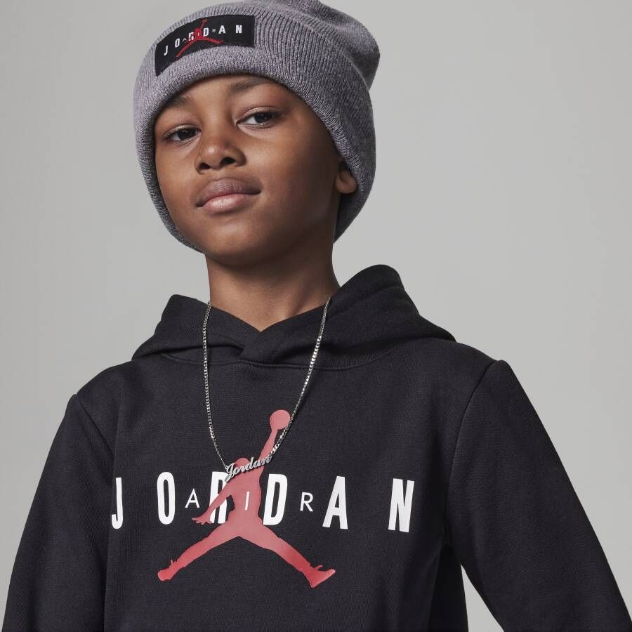 Jordan Sustainable Pullover Hoodie Set tweedelige kleuterset Zwart