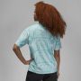 Jordan Geometrische Print Klassieke T-Shirt Blue Dames - Thumbnail 6