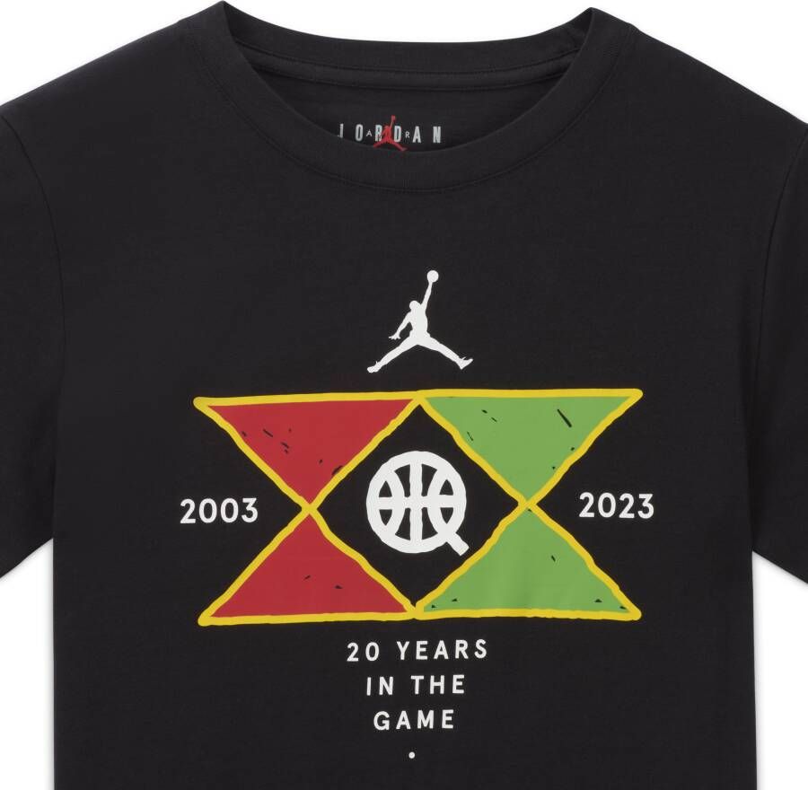 Jordan X Quai 54 Tee T-shirt voor kleuters Zwart
