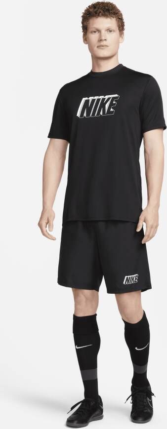 Nike Academy voetbaltop met Dri-FIT en korte mouwen voor heren Zwart