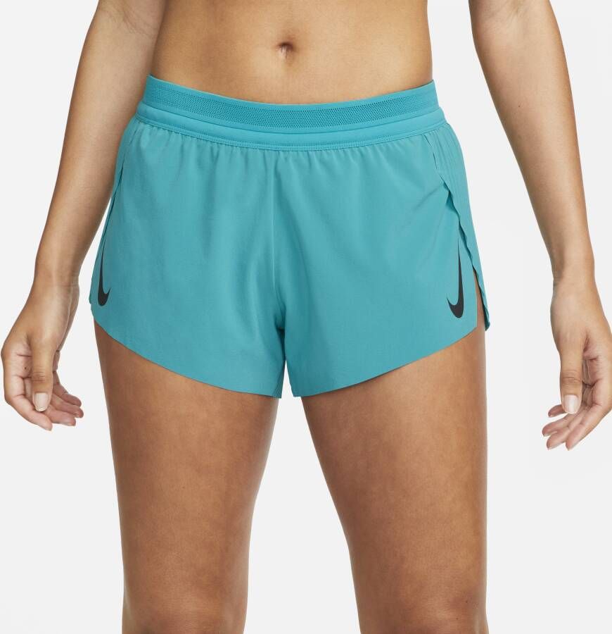 Nike AeroSwift Hardloopshorts voor dames Blauw