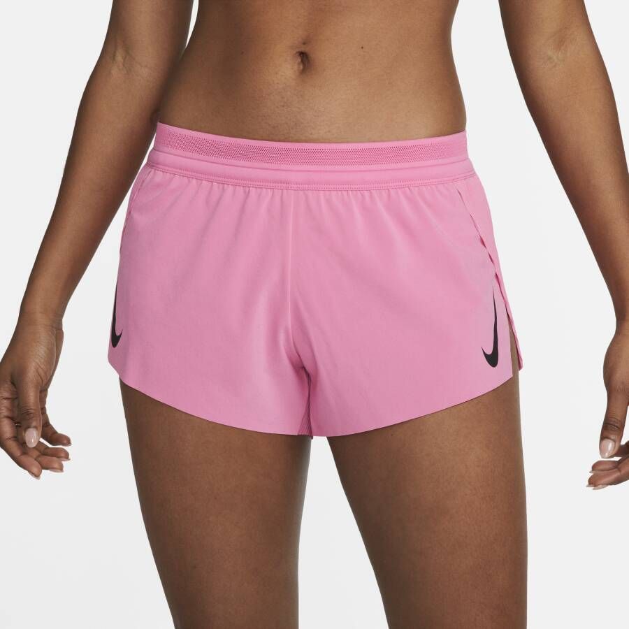 Nike AeroSwift Hardloopshorts voor dames Roze