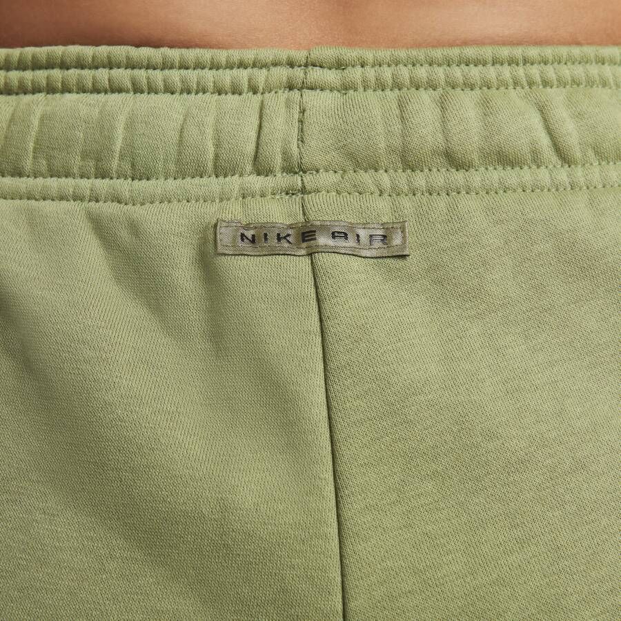 Nike Air Fleece joggingbroek met halfhoge taille voor dames Groen