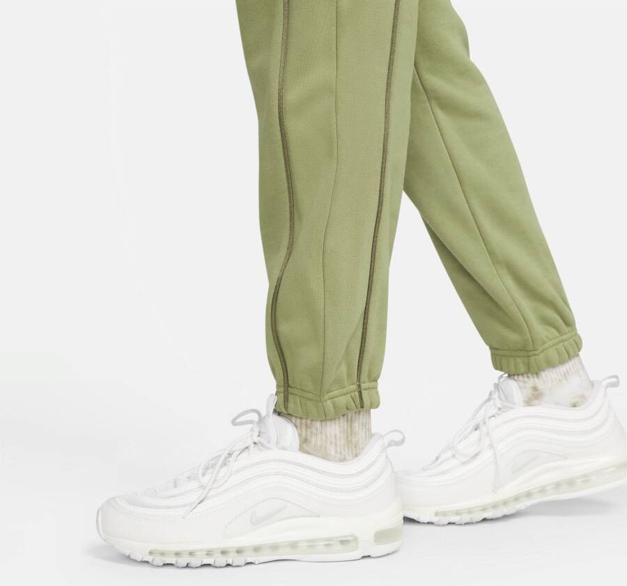 Nike Air Fleece joggingbroek met halfhoge taille voor dames Groen