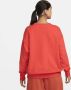 Nike Air Fleece sweatshirt met ronde hals voor dames Rood - Thumbnail 2