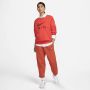 Nike Air Fleece sweatshirt met ronde hals voor dames Rood - Thumbnail 4