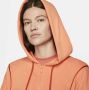Nike Air Fleecehoodie met rits voor dames Oranje - Thumbnail 3