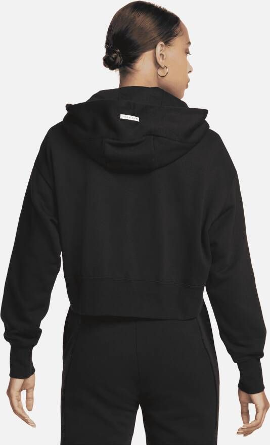 Nike Air Fleecehoodie met rits voor dames Zwart