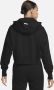 Nike Air Fleecehoodie met rits voor dames Zwart - Thumbnail 2