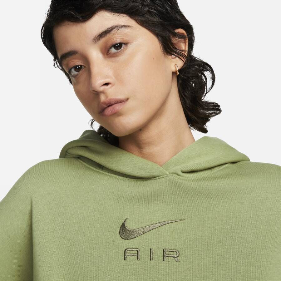 Nike Air Fleecehoodie voor dames Groen