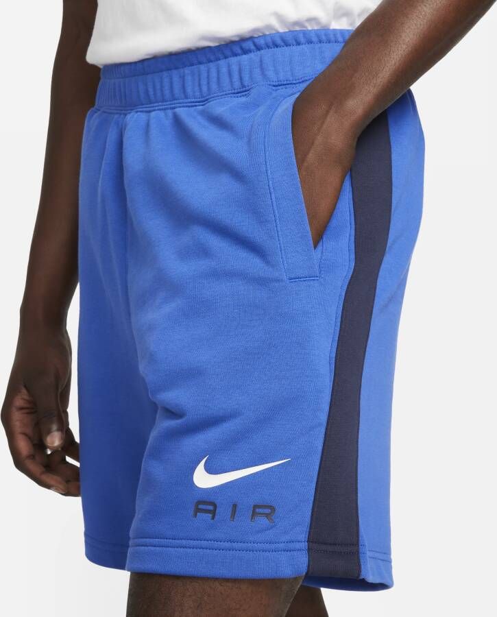 Nike Air Herenshorts van sweatstof Blauw