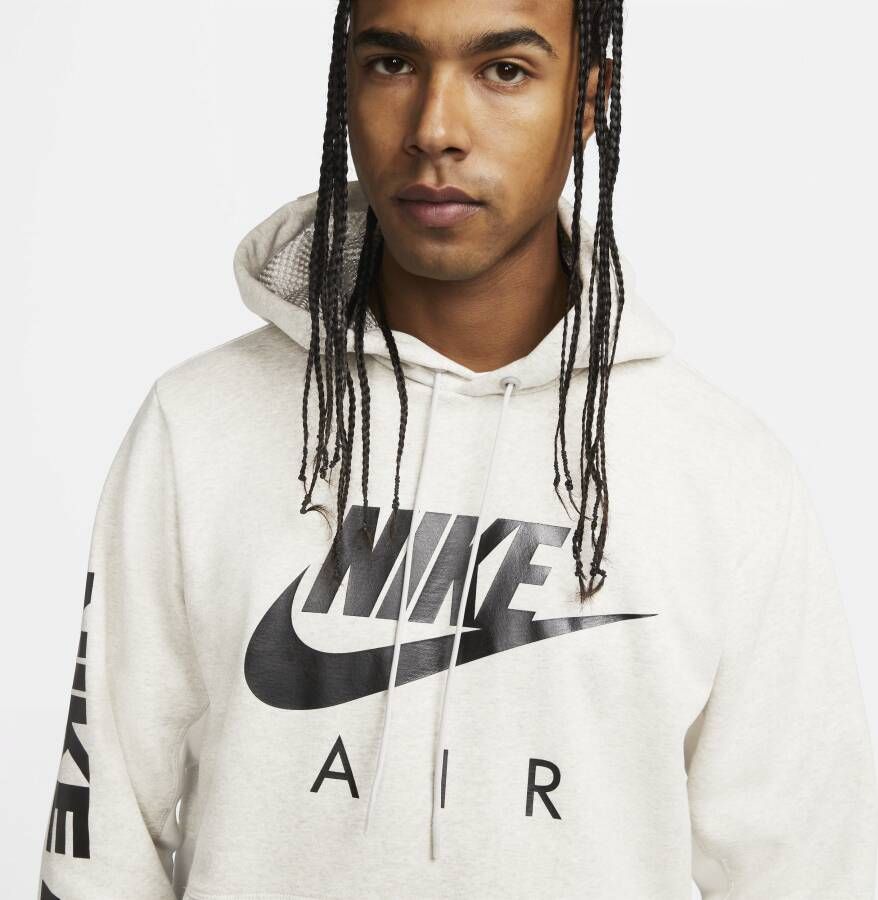 Nike Air Hoodie van geborstelde fleece voor heren Grijs