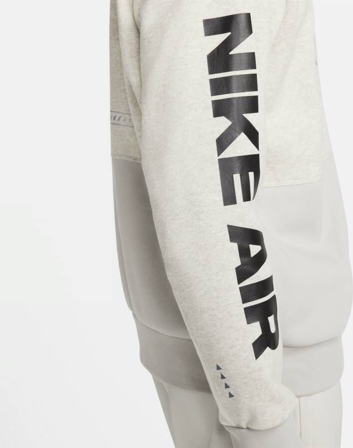 Nike Air Hoodie van geborstelde fleece voor heren Grijs