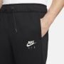 Nike Air Joggingbroek van geborstelde fleece voor heren Zwart - Thumbnail 3