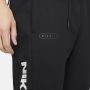 Nike Air Joggingbroek van geborstelde fleece voor heren Zwart - Thumbnail 5