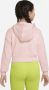 Nike Air Korte hoodie van sweatstof voor meisjes Roze - Thumbnail 3