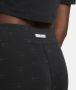 Nike Air Legging met hoge taille en print voor dames Zwart - Thumbnail 3