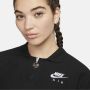 Nike Zwart Wit Air Pique Crop Polo Black Dames - Thumbnail 2