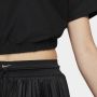 Nike Zwart Wit Air Pique Crop Polo Black Dames - Thumbnail 3