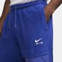 Nike Winter Fleece Trainingsbroek Blauw Wit Blue Heren - Thumbnail 2
