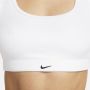 Nike Alate All U licht gevoerde sport-bh met lichte ondersteuning en ribbels Wit - Thumbnail 4