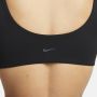 Nike Alate All U Licht gevoerde sport-bh met U-vormige hals en lichte ondersteuning Zwart - Thumbnail 4