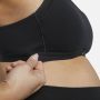 Nike Alate (M) sport-bh voor borstvoeding met lichte ondersteuning en lichte voering (zwangerschapskleding) Zwart - Thumbnail 3