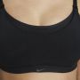 Nike Alate (M) sport-bh voor borstvoeding met lichte ondersteuning en lichte voering (zwangerschapskleding) Zwart - Thumbnail 4