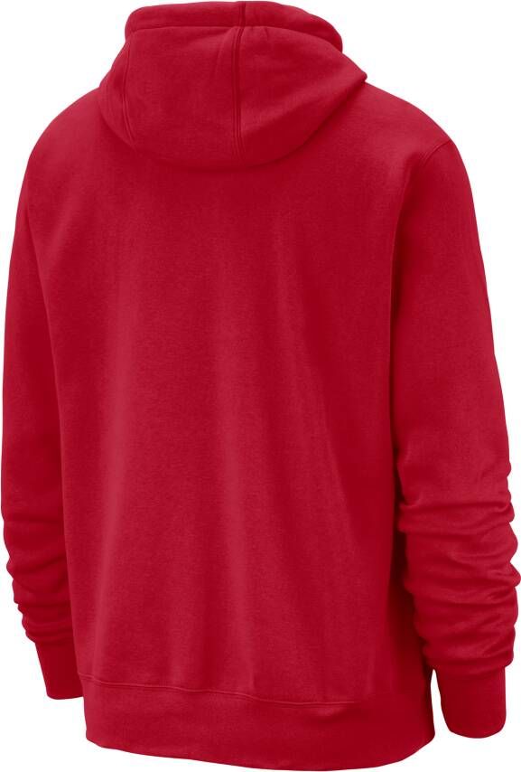 Nike Atlanta Hawks Club NBA-hoodie voor heren Rood