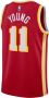 Nike Atlanta Hawks Icon Edition 2022 23 Dri-FIT Swingman NBA-jersey voor heren Rood - Thumbnail 2