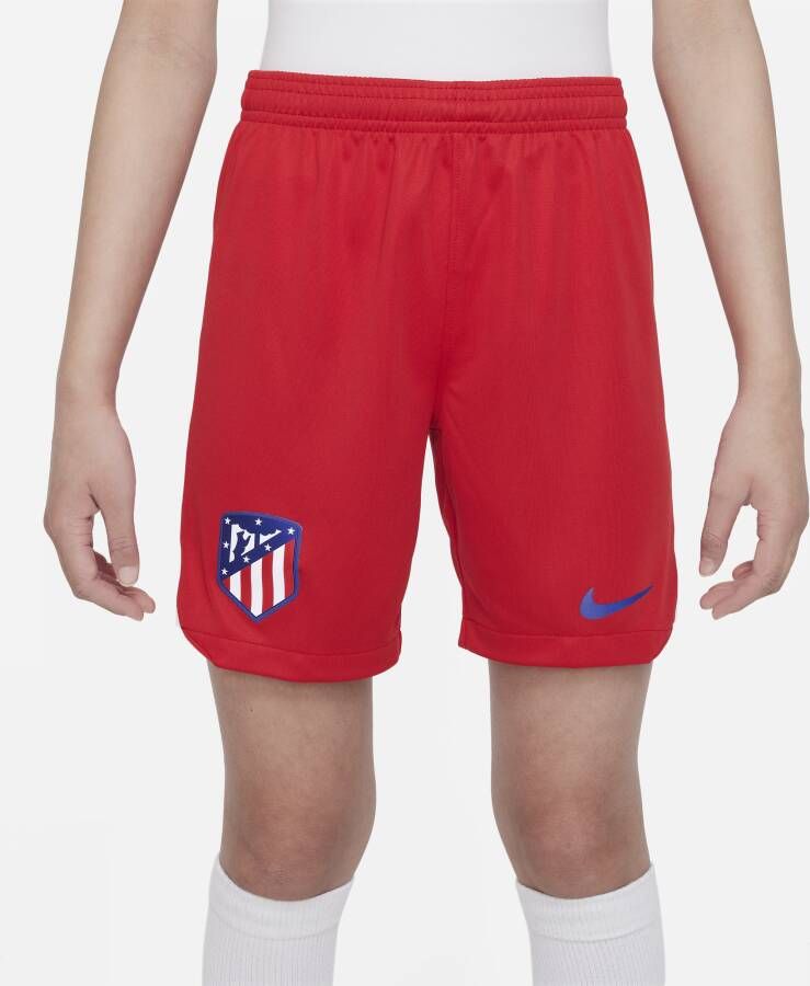 Nike Atlético Madrid 2023 24 Stadium Thuis Uit Dri-FIT voetbalshorts voor kids Rood